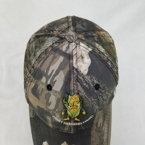 ✅Fight Farmers Fight Corn Camouflage Trucker Cap Hat Adjustable Hook and Loop - Picture 7 of 12
